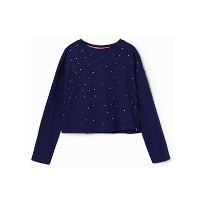 Desigual flicka stickad långärmad T-shirt, blå, 12 år Desigual flicka stickad långärmad T-shirt, blå, 12 år