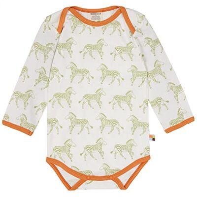 loud + proud Unisex baby långärmad tryck, GOTS certifierad body, avokado, 50/56, Avokado, 50/56 cm loud + proud Unisex baby långärmad tryck, GOTS certifierad body, avokado, 50/56, Avokado, 50/56 cm