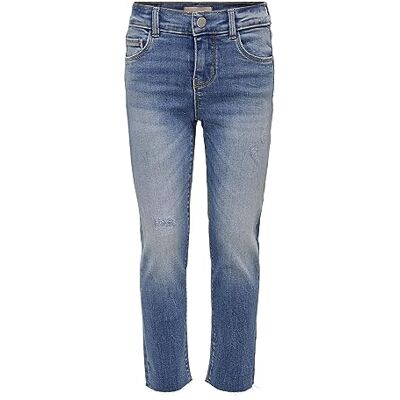 ONLY KIDS Girl's ConEMILY ST RAW NOOS jeans, ljusblå denim, 122 ONLY KIDS Girl's ConEMILY ST RAW NOOS jeans, ljusblå denim, 122