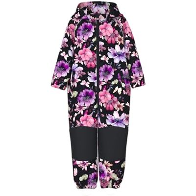 NAME IT flicka Nmfalfa08 Softshell Suit AOP 1Fo Noos, svart, 86 NAME IT flicka Nmfalfa08 Softshell Suit AOP 1Fo Noos, svart, 86
