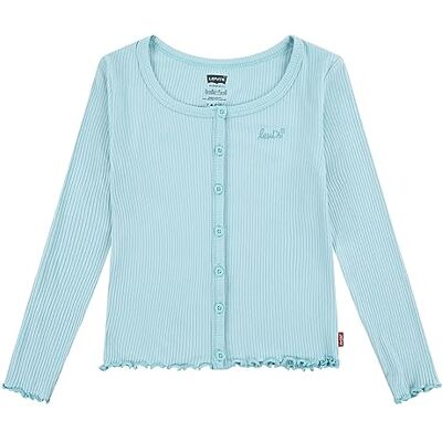 Levi's Flickans Lvg Solid Ls Scoop Neck Rib to 3ej294 Cardigan, Aqua Sea Blue, 24 månader Levi's Flickans Lvg Solid Ls Scoop Neck Rib to 3ej294 Cardigan, Aqua Sea Blue, 24 månader