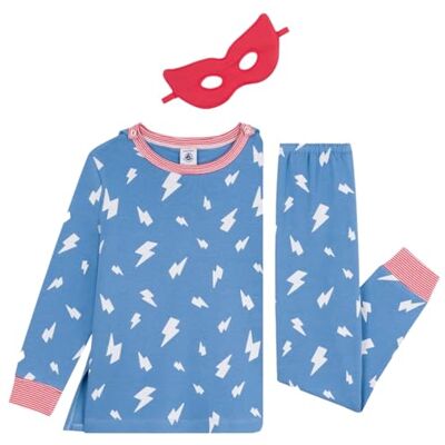 Petit Bateau Pyjamas för pojkar, Blå/Multico, 10 �r Petit Bateau Pyjamas för pojkar, Blå/Multico, 10 �r