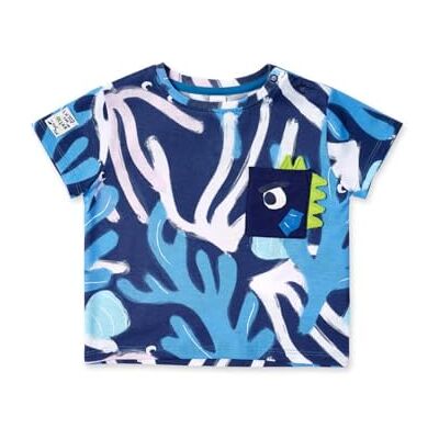 Tuc Tuc Baby pojkar kortärmad t-shirt i marinblå med ficka, Marinblå, 1 år Tuc Tuc Baby pojkar kortärmad t-shirt i marinblå med ficka, Marinblå, 1 år
