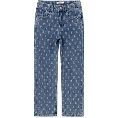 NAME IT flickor raka jeans, Mörkblå denim, 146 NAME IT flickor raka jeans, Mörkblå denim, 146