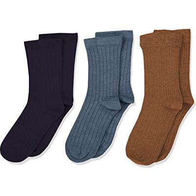 MINYMO Unisex barnstrumpor (3-pack), mörk marinblå, 31-34 MINYMO Unisex barnstrumpor (3-pack), mörk marinblå, 31-34