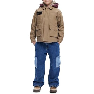 Desigual CHAQT_HECTOR, 6007 Beige SAFARI, 11/12, Brun, 12 år Desigual CHAQT_HECTOR, 6007 Beige SAFARI, 11/12, Brun, 12 år