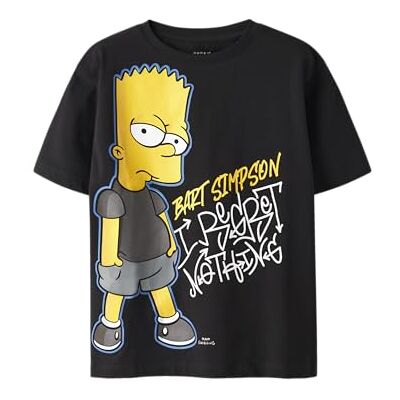NAME IT Nkmjuda Simpsons Nreg Ss Top Box Bfu, svart, 134-140 NAME IT Nkmjuda Simpsons Nreg Ss Top Box Bfu, svart, 134-140