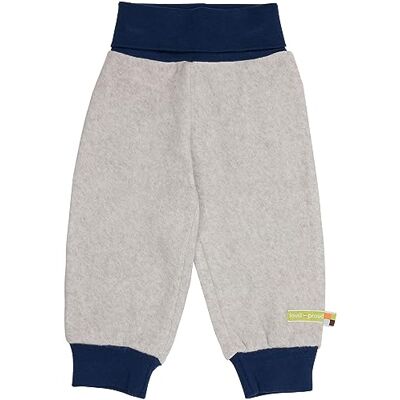 loud + proud Unisex babybyxor fleece, GOTS-certifierade fritidsbyxor, SILVER, 80 cm loud + proud Unisex babybyxor fleece, GOTS-certifierade fritidsbyxor, SILVER, 80 cm