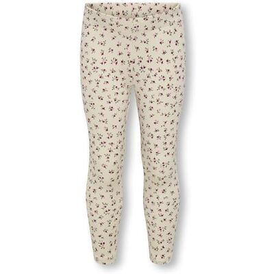 Kids mini girl Kmgtrinny Life AOP BSC legging JRS Noos, Whitecap grå, 122 Kids mini girl Kmgtrinny Life AOP BSC legging JRS Noos, Whitecap grå, 122