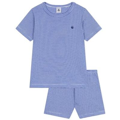 Petit Bateau pojkar Pyjacourt, Perse/Marshmallow, 2 år Petit Bateau pojkar Pyjacourt, Perse/Marshmallow, 2 år