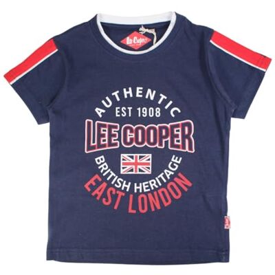 Lee Cooper Pojke T-shirt kortärmad topp bomull marinblå 6 år, Marin, 6 �r Lee Cooper Pojke T-shirt kortärmad topp bomull marinblå 6 år, Marin, 6 �r