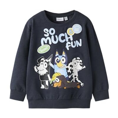 NAME IT Nmmjared Bluey Nreg Sweat Unb Sky, marinblå blazer, 110 NAME IT Nmmjared Bluey Nreg Sweat Unb Sky, marinblå blazer, 110