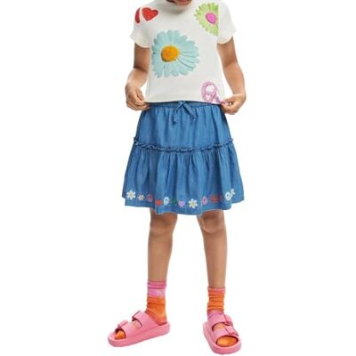 Desigual TS_Peace T-shirt för flickor, Vit, 6 år Desigual TS_Peace T-shirt för flickor, Vit, 6 år