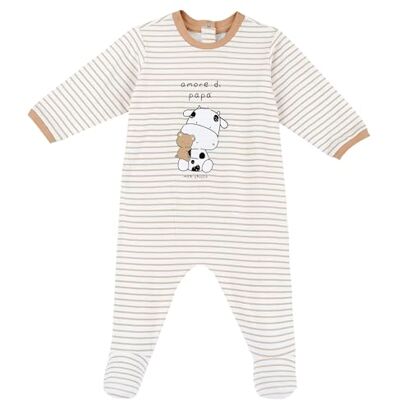 Chicco Sparkdräkt, Naturlig randig, 6 mesi Chicco Sparkdräkt, Naturlig randig, 6 mesi