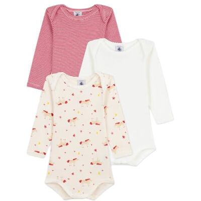 Petit Bateau Set X3 Bod underkläder för baby Day (set med 3), variant 1_27, 3 M�nader Petit Bateau Set X3 Bod underkläder för baby Day (set med 3), variant 1_27, 3 M�nader