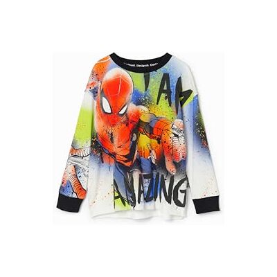 Desigual Pojkar Pojkar stickad T-långärmad tröja, Vit, 12 år Desigual Pojkar Pojkar stickad T-långärmad tröja, Vit, 12 år