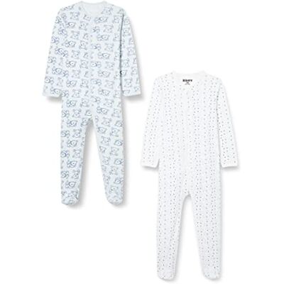Care baby-pyjamas för flickor (2-pack), 2-pack ljusblå (700), 50 cm Care baby-pyjamas för flickor (2-pack), 2-pack ljusblå (700), 50 cm