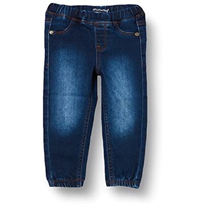 MINYMO Baby pojkar Power Stretch Loose Fit Jeans, Mörkblå denim, 74 cm MINYMO Baby pojkar Power Stretch Loose Fit Jeans, Mörkblå denim, 74 cm