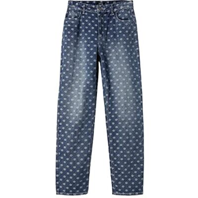 NAME IT flicka Nlfdotizza DNM Hw Reg byxa byxor, Mellanblå denim, 164 cm NAME IT flicka Nlfdotizza DNM Hw Reg byxa byxor, Mellanblå denim, 164 cm