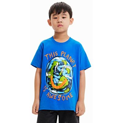 Desigual Boy's TS_Planet 5015 DUCADOS skjorta, blå, 10 år, blå, 10 År Desigual Boy's TS_Planet 5015 DUCADOS skjorta, blå, 10 år, blå, 10 År