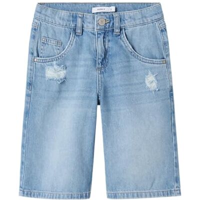 NAME IT flicka Nkfbella skater shorts 5630-Be, Mellanblå denim, 116 NAME IT flicka Nkfbella skater shorts 5630-Be, Mellanblå denim, 116