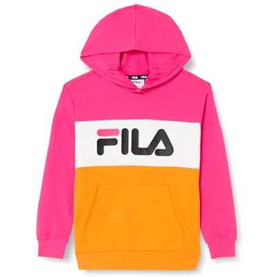 FILA Unisex Kinder BAGANA huvtröja, orange skal, Orangeskal FILA Unisex Kinder BAGANA huvtröja, orange skal, Orangeskal