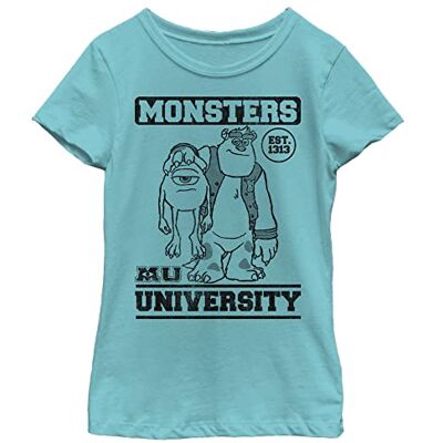Disney flickor Pixar Monsters Inc. Monster Stack kortärmad T-shirt T-shirt, Tahiti Blue, X-Small US, Tahiti blå, XS Disney flickor Pixar Monsters Inc. Monster Stack kortärmad T-shirt T-shirt, Tahiti Blue, X-Small US, Tahiti blå, XS