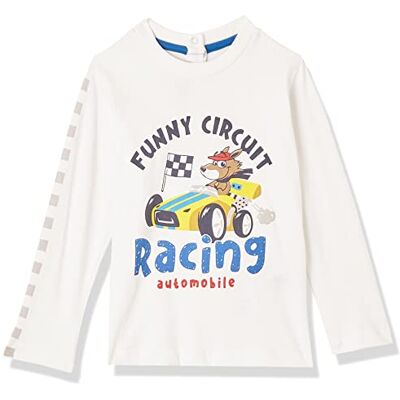 Chicco , långärmad t-shirt av bomull, baby – pojkar, Gul och vit, 3 månader Chicco , långärmad t-shirt av bomull, baby – pojkar, Gul och vit, 3 månader