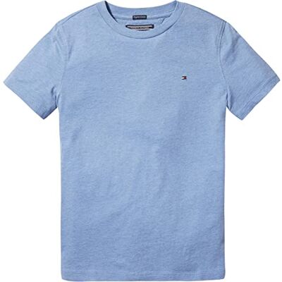 Tommy Hilfiger pojkar T-tröja Boys Basic Cn Knit S/S, Dark Allure Heather, 176 Tommy Hilfiger pojkar T-tröja Boys Basic Cn Knit S/S, Dark Allure Heather, 176