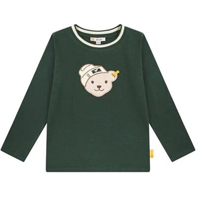 Steiff Pojkar långärmad tröja enfärgad T-shirt långärmad, Jungle grön, 104 Steiff Pojkar långärmad tröja enfärgad T-shirt långärmad, Jungle grön, 104
