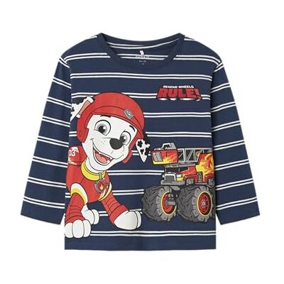 NAME IT Namn IT Nmmsofus Paw Ls Nreg Top Box Cplg, Insignia blå, 98 NAME IT Namn IT Nmmsofus Paw Ls Nreg Top Box Cplg, Insignia blå, 98