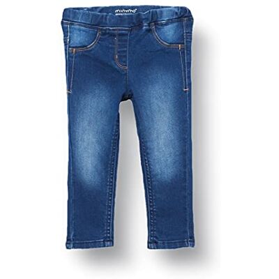 MINYMO Baby flicka Power Stretch Slim Fit jeans, Denim, 86 cm MINYMO Baby flicka Power Stretch Slim Fit jeans, Denim, 86 cm