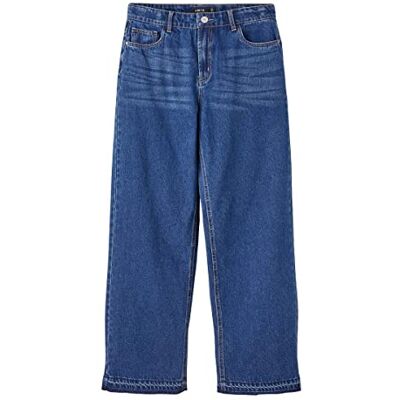 NAME IT Flickor NLFLETIZZA DNM HW rak byxa W. LD jeansbyxor, mörkblå denim, 170 NAME IT Flickor NLFLETIZZA DNM HW rak byxa W. LD jeansbyxor, mörkblå denim, 170