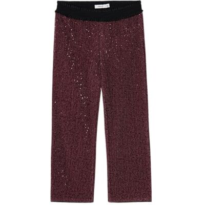 NAME IT Flicka Nkfrunic Sequin Wide byxa tygbyxor, Fandango rosa, 116 NAME IT Flicka Nkfrunic Sequin Wide byxa tygbyxor, Fandango rosa, 116