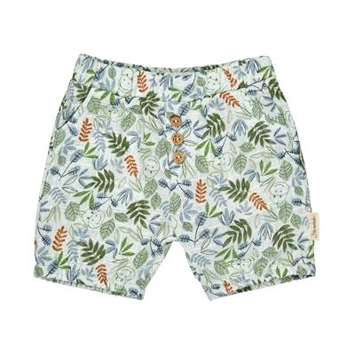 Sterntaler Baby pojkar shorts tryckta med blad lediga byxor, Hellturkos, 56 Sterntaler Baby pojkar shorts tryckta med blad lediga byxor, Hellturkos, 56