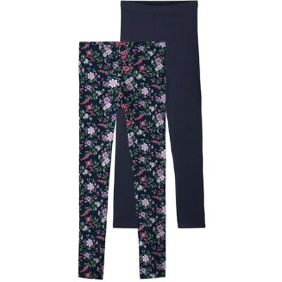 NAME IT Girl leggings 2-pack, Mörk safir, 134-140 NAME IT Girl leggings 2-pack, Mörk safir, 134-140
