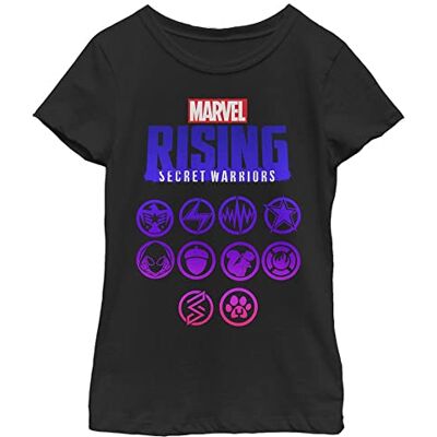 Marvel Little, Big Classic Secret Warriors ICON Girls kortärmad t-shirt, svart, X-Large, svart, XL Marvel Little, Big Classic Secret Warriors ICON Girls kortärmad t-shirt, svart, X-Large, svart, XL