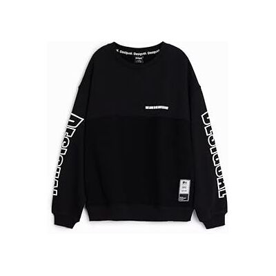Desigual Pojkar pojkar stickad tröja långärmad tröja, svart, 12 år Desigual Pojkar pojkar stickad tröja långärmad tröja, svart, 12 år