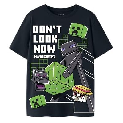 NAME IT Nkmjuke Minecraft SS Nreg Top Box Bfu, Svart, 122-128 cm Barn och tonåringar, Svart, 122-128 NAME IT Nkmjuke Minecraft SS Nreg Top Box Bfu, Svart, 122-128 cm Barn och tonåringar, Svart, 122-128