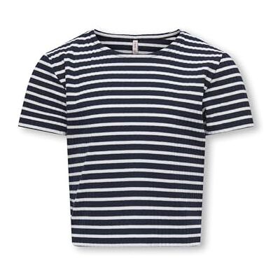 ONLY & Kids Kognella randig S/S O-hals topp JRS Noos, natthimmel, 146-152 ONLY & Kids Kognella randig S/S O-hals topp JRS Noos, natthimmel, 146-152