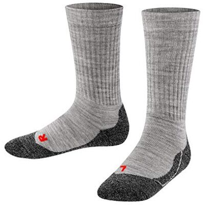 FALKE barnstrumpor aktiv varm merino ull blandning par Grey (Mid Grey Melange 3530) UK 9-11.5 (3-6 Years) FALKE barnstrumpor aktiv varm merino ull blandning par Grey (Mid Grey Melange 3530) UK 9-11.5 (3-6 Years)