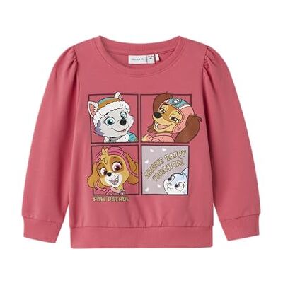 NAME IT flicka Nmfjose Paw Sweat Unb Cplg, Rapture Rose, 92 NAME IT flicka Nmfjose Paw Sweat Unb Cplg, Rapture Rose, 92