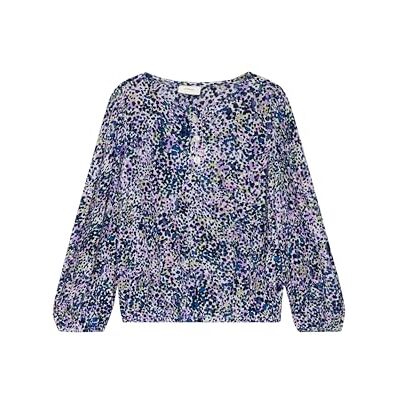 s.Oliver Flickblus med heltäckande tryck, 02a1 vit, 116-122 plus size s.Oliver Flickblus med heltäckande tryck, 02a1 vit, 116-122 plus size