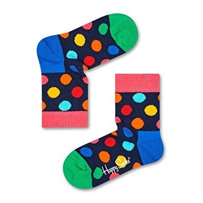 Happy Socks Big Dot, färgglada och roliga, Strumpor för barn, Blå-Grön-Orange-Rosa-Röd-Gul (4-6Y) Happy Socks Big Dot, färgglada och roliga, Strumpor för barn, Blå-Grön-Orange-Rosa-Röd-Gul (4-6Y)