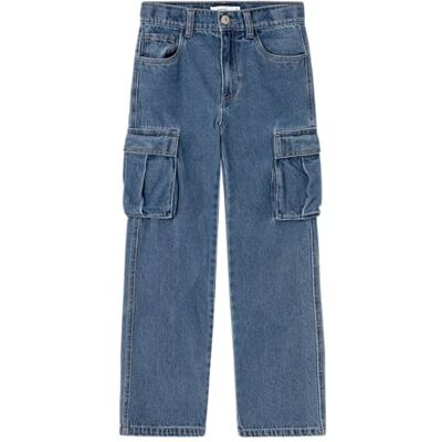 NAME IT Namn det pojke jeans rak passform, Mellanblå denim, 134 NAME IT Namn det pojke jeans rak passform, Mellanblå denim, 134
