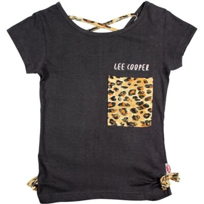 Lee Cooper flicka Maglietta Ragazza kortärmad skjorta, Svart, 6 år Lee Cooper flicka Maglietta Ragazza kortärmad skjorta, Svart, 6 år
