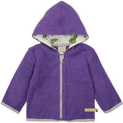 loud + proud unisex barn, GOTS-certifierad fleecejacka, violett, 74-80 loud + proud unisex barn, GOTS-certifierad fleecejacka, violett, 74-80