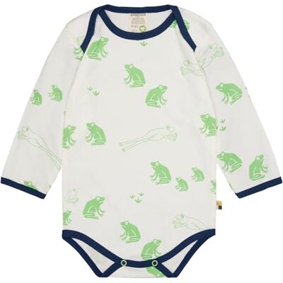 loud + proud unisex baby långärmad tryck, tillverkad av ekologisk bomull, GOTS certifierad body, opal, 62-68 loud + proud unisex baby långärmad tryck, tillverkad av ekologisk bomull, GOTS certifierad body, opal, 62-68