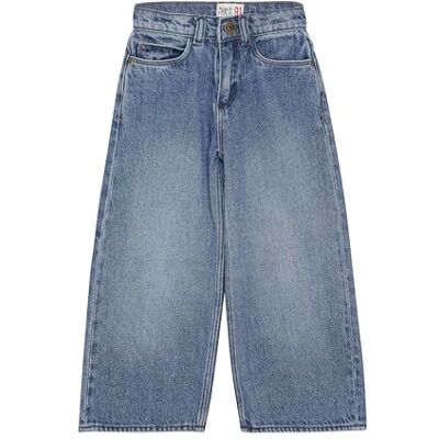 Noppies Barn flickor denim pooler breda ben, Blue Mid Wash N324, 122 Noppies Barn flickor denim pooler breda ben, Blue Mid Wash N324, 122