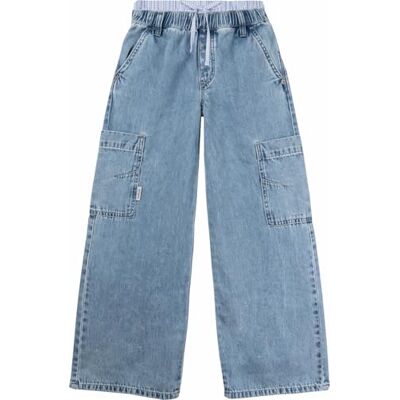 Replay flickor breda ben jeans Aidyna, 010 blå denim, 14 År Replay flickor breda ben jeans Aidyna, 010 blå denim, 14 År